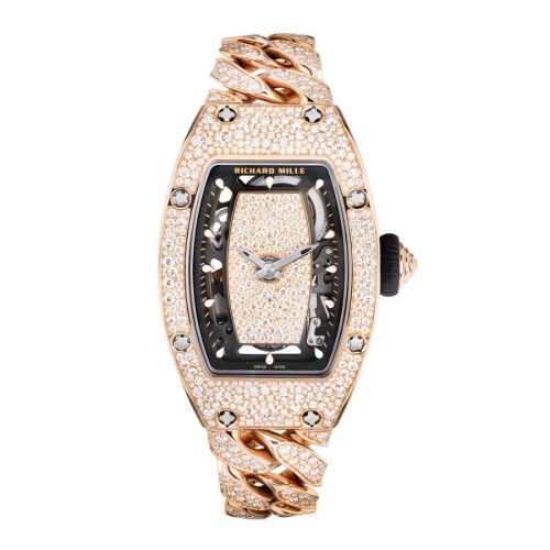 Richard Mille RM 07-01 Snow-Setting Full Diamonds RG Strap